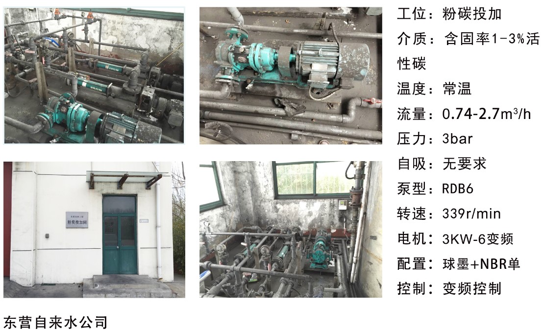 东营自来水公司----粉碳投加泵